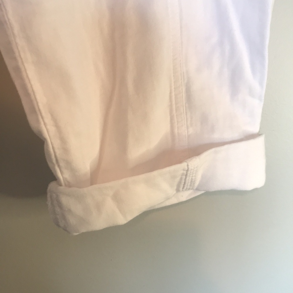 J Jill white cotton cuffed pants - Picture 4 of 8